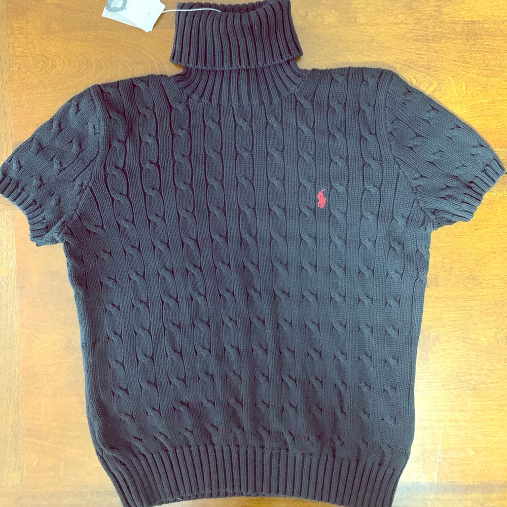 NWT Ralph Lauren short sleeve turtle neck sweater